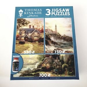 Thomas Kinkade Studio 3 in 1 Jigsaw Puzzles
